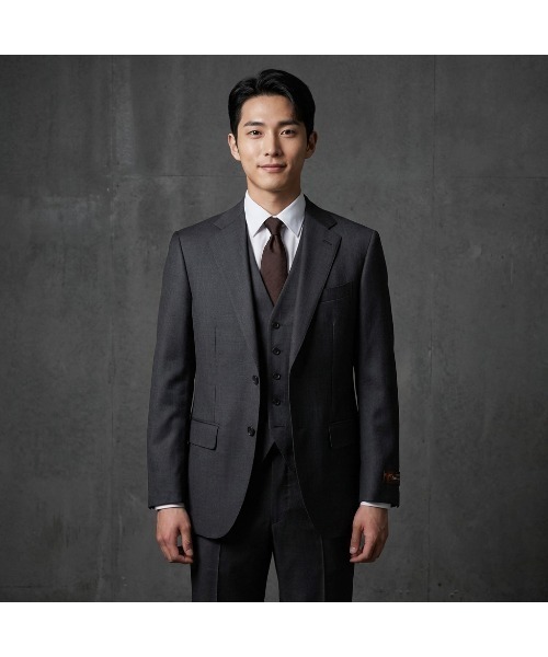 コルネリアーニ　スーツ上下セットアップ　イタリア製 美品　黒super100s Perfect Suit FActory（パーフェクト スーツ ファクトリー