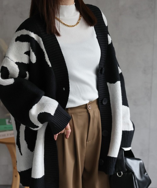 カーディガン 「ユニセックス商品」ビックシルエット ニュアンスニットカーディガン メンズ レディース | CREARE -LINO- | 11