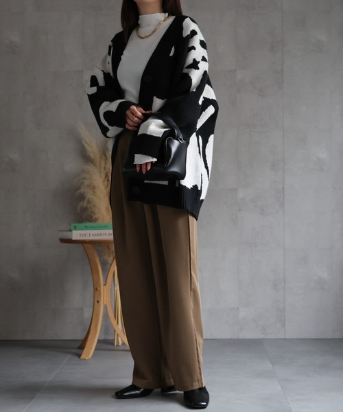 カーディガン 「ユニセックス商品」ビックシルエット ニュアンスニットカーディガン メンズ レディース | CREARE -LINO- | 15