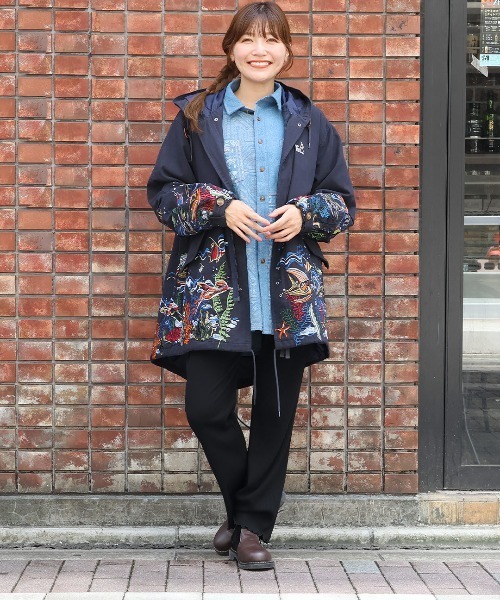 着ているだけでオシャレ確定！即完品！go slow caravan モッズコート go slow caravan モッズコート コート ライトキャンバスパネル