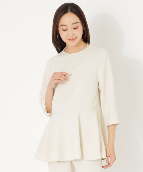 ブラウス シャツ 「WARDROBE」ペプラムブラウス レディース