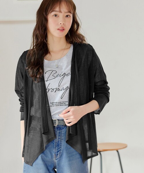 Tiaclasse カーディガン ドレープカーディガン レディース : ZOZOTOWN