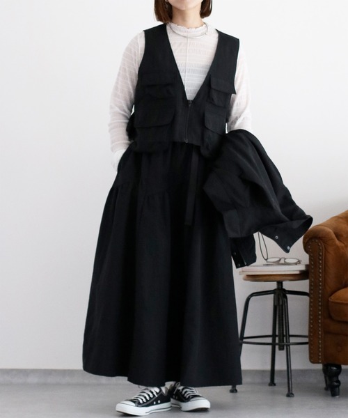 cepo（セポ） ベスト ジレ 「セットアップ可能」グログラン