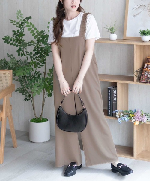 NAVY サロペット オーバーオール ポリツイルサロペット ＋ Tシャツ