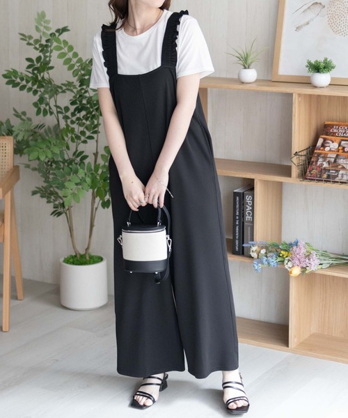 希望価格伺います。サロペット NAVY サロペット オーバーオール ポリツイルサロペット ＋ Tシャツ