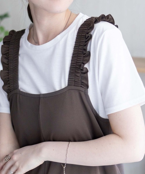 NAVY サロペット オーバーオール ポリツイルサロペット ＋ Tシャツ