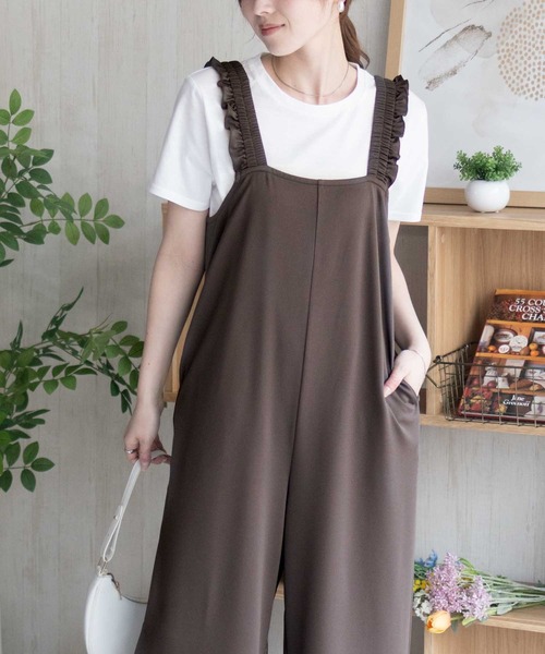 NAVY サロペット オーバーオール ポリツイルサロペット ＋ Tシャツ