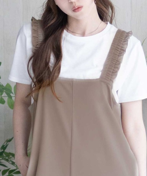 NAVY サロペット オーバーオール ポリツイルサロペット ＋ Tシャツ