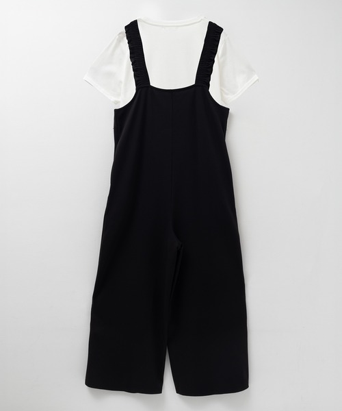 NAVY サロペット オーバーオール ポリツイルサロペット ＋ Tシャツ