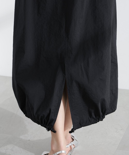 NANO universe（ナノ・ユニバース） スカート ナイロンワッシャードロ