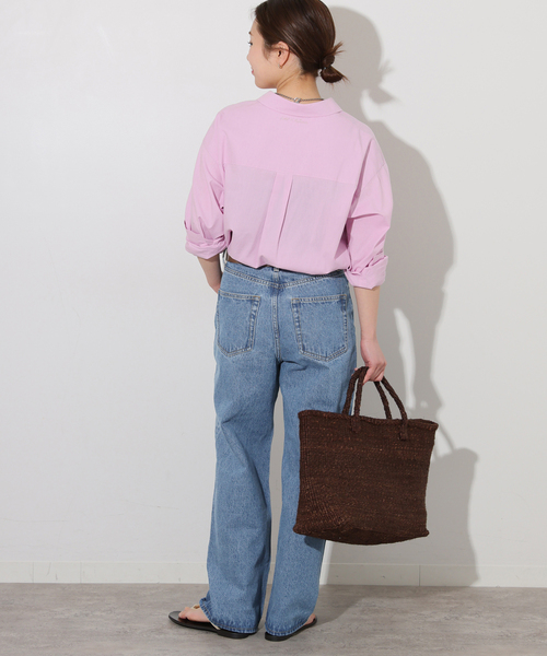 新品タグ付き　JOURNAL STANDARD relume　ワイドデニム　38 追加予約2》C/R デニムワイドギャザー（デニムパンツ・ジーンズ