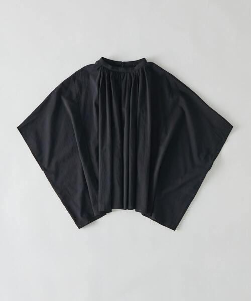 「conges payes ADIEU TRISTESSE」 長袖ブラウス - ブラック レディース conges payes ADIEU TRISTESSE 「conges TRISTESSE」 長袖