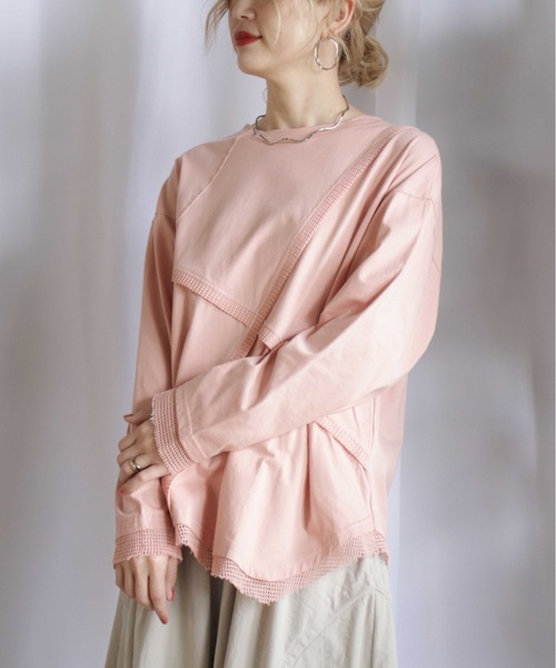 BITTOKO tシャツ メッシュ切替ロンT レディース : ZOZOTOWN