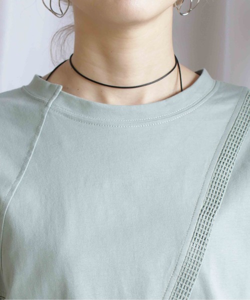 tシャツ メッシュ切替ロンT レディース BITTOKO tシャツ メッシュ切替ロンT レディース : ZOZOTOWN