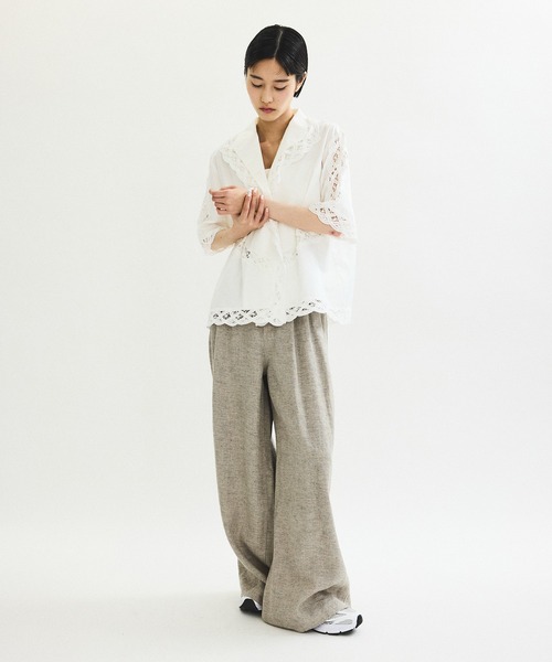新品 ADAM ET ROPE' FEMMEバテンレースコンビシャツ - メルカリ