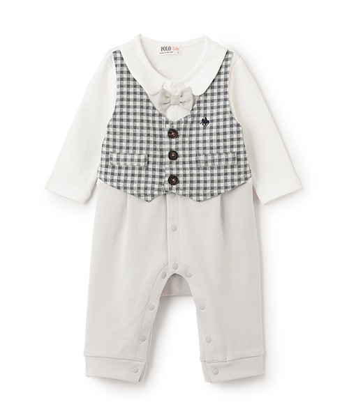 petit main ベビー服 ロンパース 「POLO BCS」おめかし