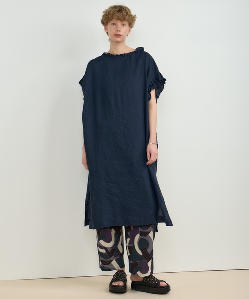 HOUSE OF LOTUS ワンピース リネンフリルワンピース : ZOZOTOWN