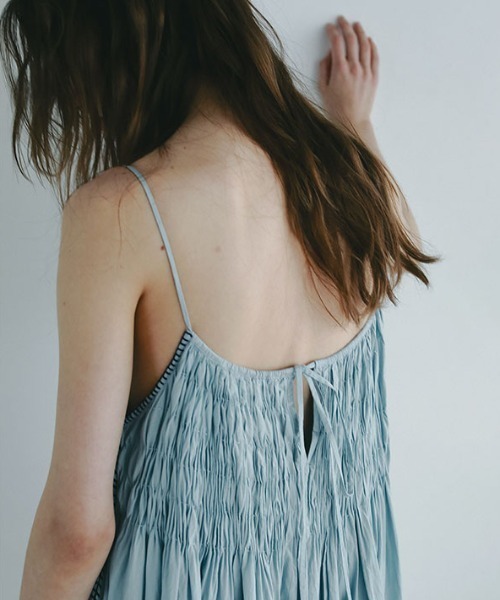 etre tokyo 2wayタックキャミワンピース ライトブルー SNAP ERICA │ ETRE TOKYO official online store(エトレトウキョウ)