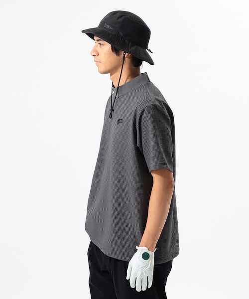 BEAMS GOLF tシャツ ORANGE LABEL / ドットエア（R） モック