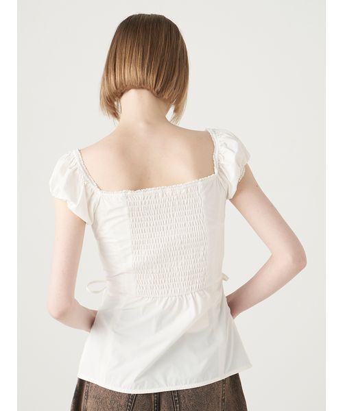 ブラウス シャツ 「FILAコラボ」パフスリーブトップス レディース FURFUR ブラウス シャツ 「FILAコラボ」パフスリーブトップス