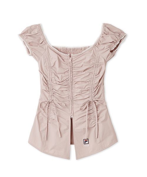 ブラウス シャツ 「FILAコラボ」パフスリーブトップス レディース FURFUR ブラウス シャツ 「FILAコラボ」パフスリーブトップス