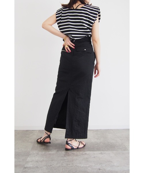 ⭐️即発送⭐️完売品LA PEAU DE GEM ロングスカート セール】【LA PEAU DE GEM】Cinched Waist ロングスカート