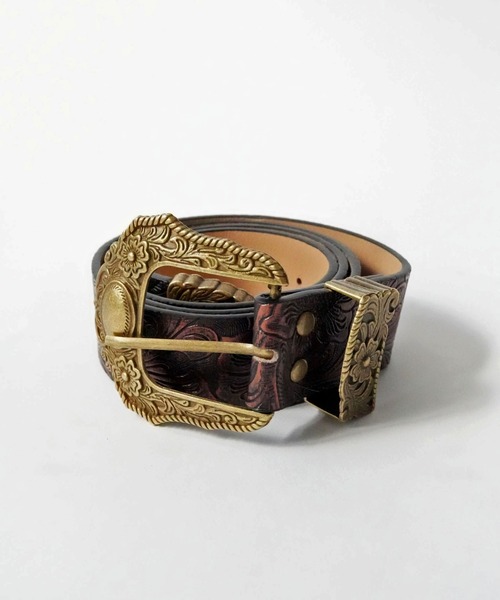 Port（ポート） ベルト 「 」 ウエスタン エンボス バックル ベルト