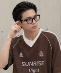 伊達メガネ メガネ 眼鏡 太フレームウェリント...の詳細画像1