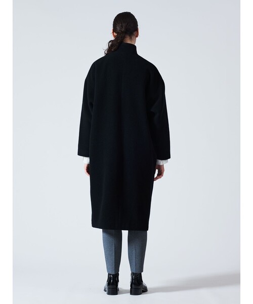 ミズイロインド　コート　黒 mizuiroind（ミズイロインド） コート FREE ブラック レディース