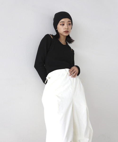 hellam（ヘラム） 長袖ニット FREE 杢グレー レディース : ZOZOTOWN