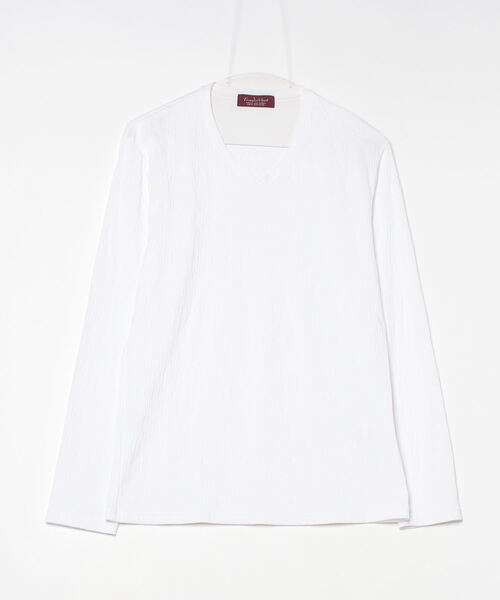 マーブル模様 長袖カットソー WHITE TORNADO MART（トルネードマート） tシャツ シャープウェービィナガソ