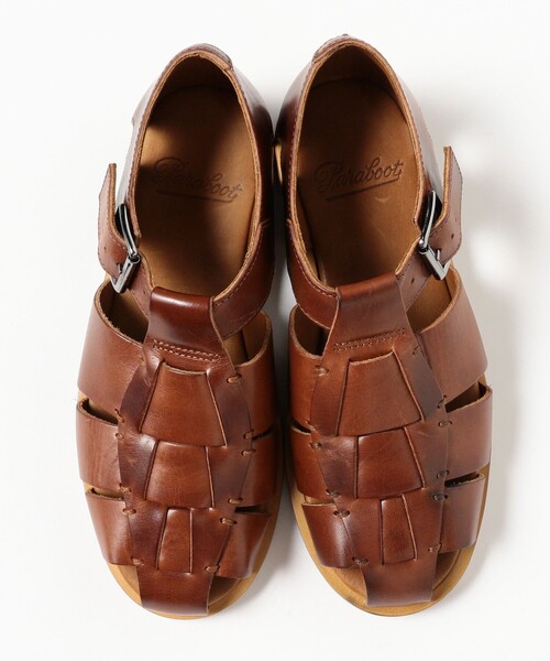 ビジネスシューズ Paraboot / PACIFIC レザー グルカサンダル メンズの画像