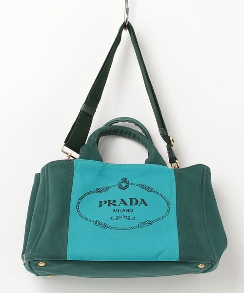 PRADA トートバッグ　2way ブルー PRADA トートバッグ2way ブルー