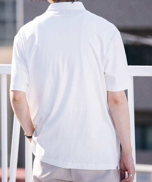 「URBAN RESEARCH ROSSO MEN」 半袖ポロシャツ LARGE ホワイト メンズ