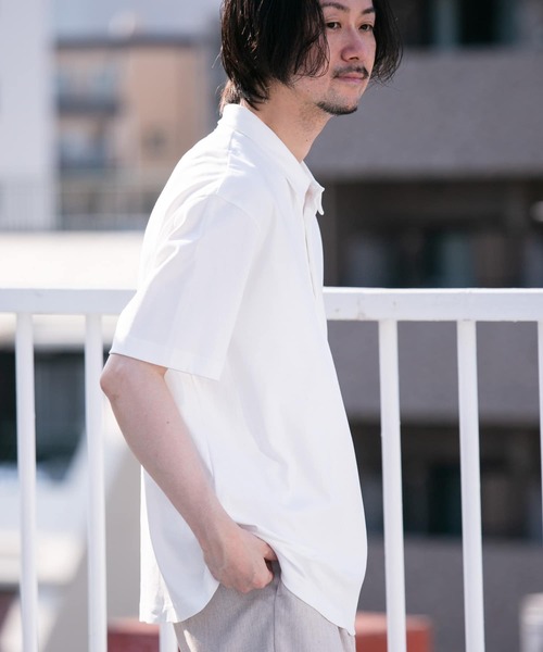 「URBAN RESEARCH ROSSO MEN」 半袖ポロシャツ LARGE ホワイト メンズ
