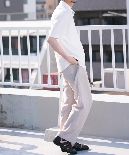 「URBAN RESEARCH ROSSO MEN」 半袖ポロシャツ LARGE ホワイト メンズ