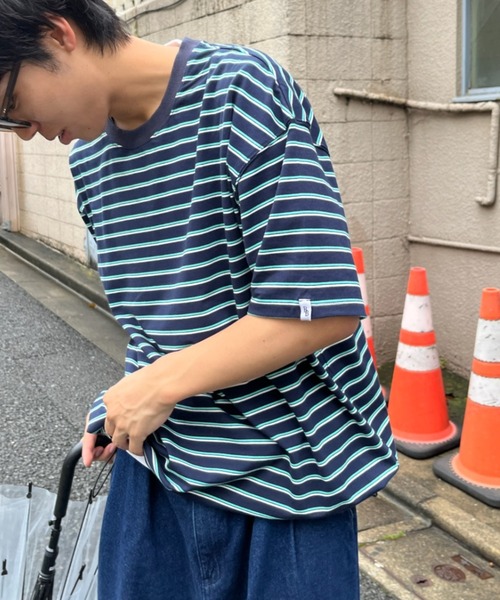 BROKEN BASE（ブロークンベース） tシャツ マルチボーダーTee メンズ