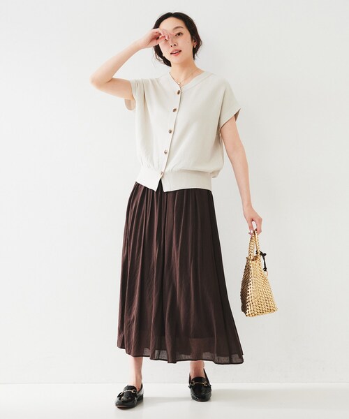 あさり様ご予約品　　　大きいサイズ☆未使用☆アンタイトル フレンチスリーブニット 2WAYフレンチスリーブニット（ニット/セーター） | UNTITLED