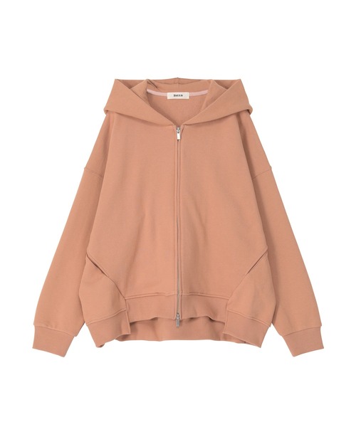「ZUCCa」 ジップアップパーカー M size ライトブラウン レディース ZUCCa 「ZUCCa」 ジップアップパーカー M size ライトブラウン