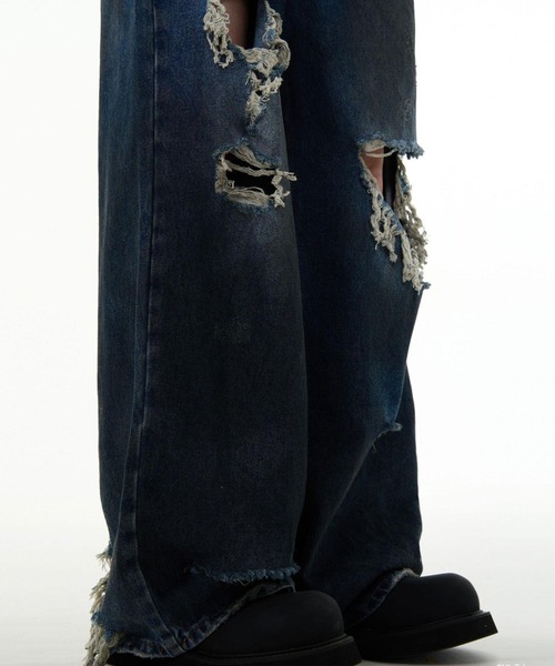 ジーンズ ダメージデニム メンズ レディース : ZOZOTOWN Yahoo!店