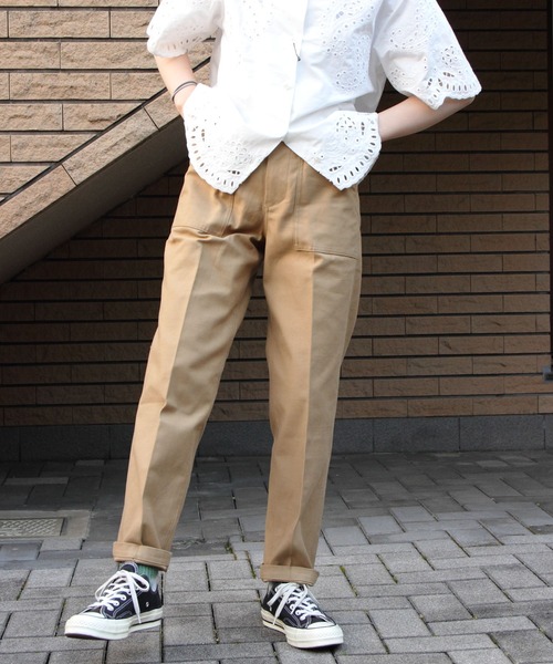 シンゾーン　パンツ　ベージュ Shinzone（シンゾーン）】 WASHED HIGH WAIST CHINO 定番チノパンツ