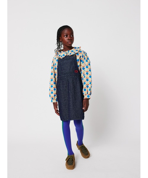 BOBO CHOSES - 衣装 Tic Tac Toe denim dress キッズ お子さん服 うしろ帯