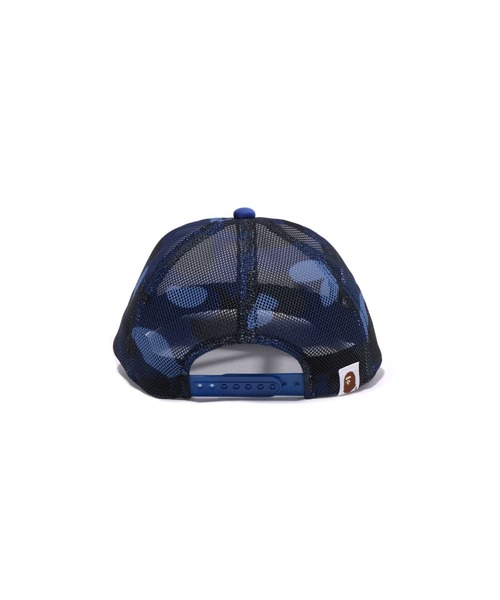エイプ　メッシュキャップ A BATHING APE - 【00s】 A BATHING APE ネイビー メッシュ