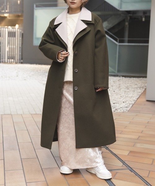 「MIEL CRISHUNANT」 チェスターコート SMALL グレー系その他 レディース_画像6