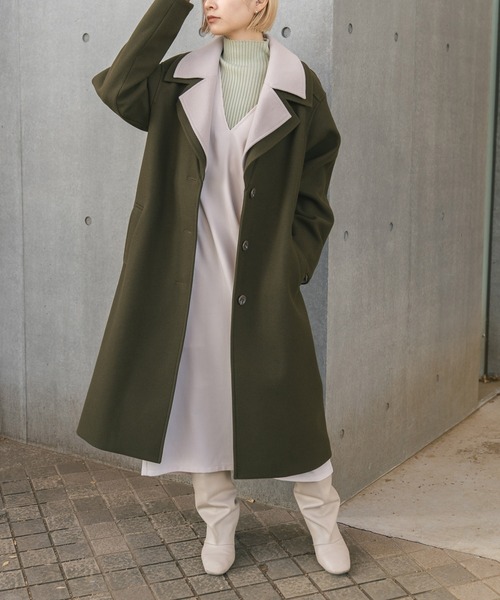 「MIEL CRISHUNANT」 チェスターコート SMALL グレー系その他 レディース_画像8