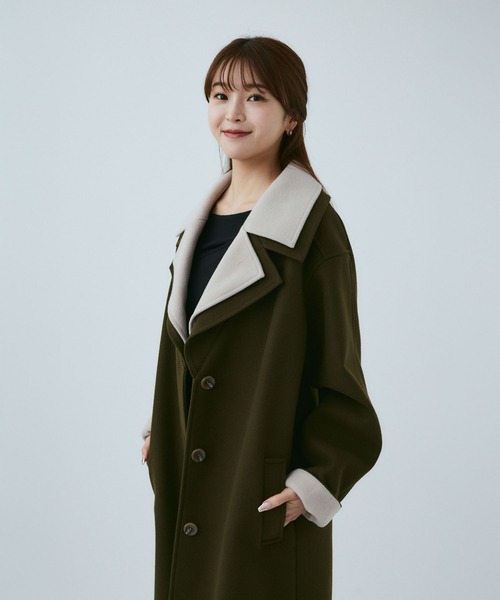 「MIEL CRISHUNANT」 チェスターコート SMALL グレー系その他 レディース_画像9