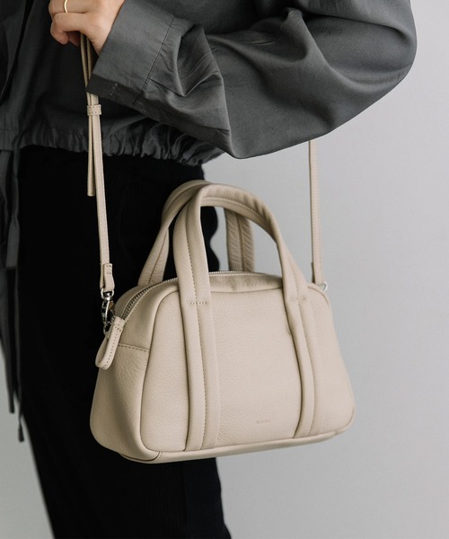 Beau're（ヴュレ） ボストンバッグ 「BEAURE」カウレザ― ショルダー付