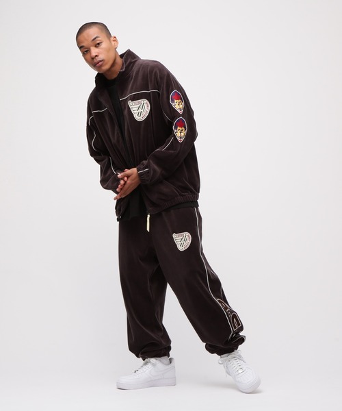 AVIREX（アヴィレックス） ジャージ VELOUR RAGLAN SLEEVE STAND ZIP