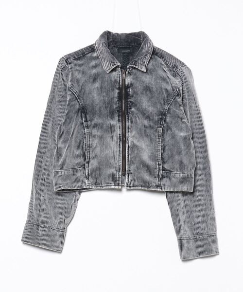 JEANASIS（ジーナシス） ジップアップブルゾン FREE グレー レディース