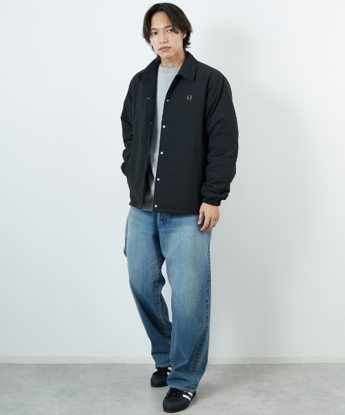 美品 フレッドペリー リバーシブル 中綿 ブルゾン ジャケット ネイビー 美品 フレッドペリー リバーシブル 中綿 ブルゾン ジャケット